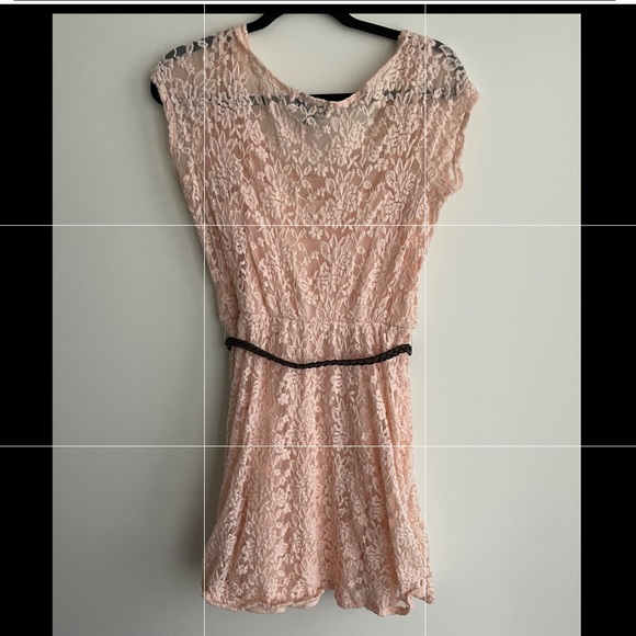 Blush lace skater dress - Picture 2 of 3